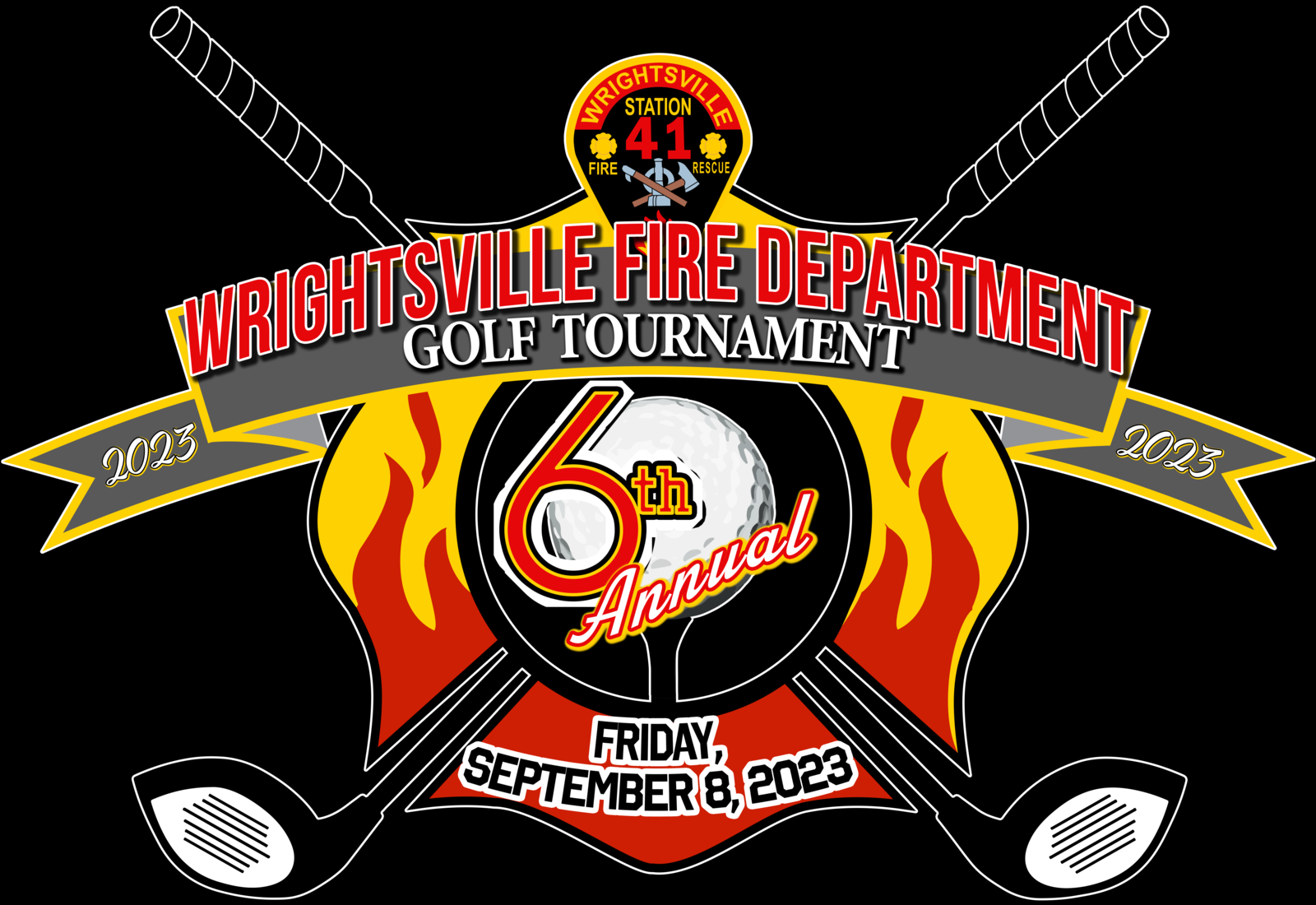 Wrightsville Fire Department 2023 Golf Logo
